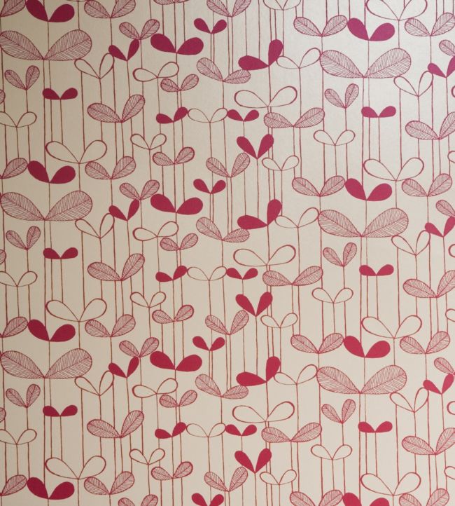 Saplings Wallpaper - Red