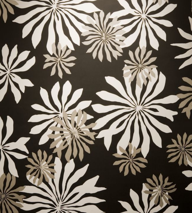 Fleur Wallpaper - Black 
