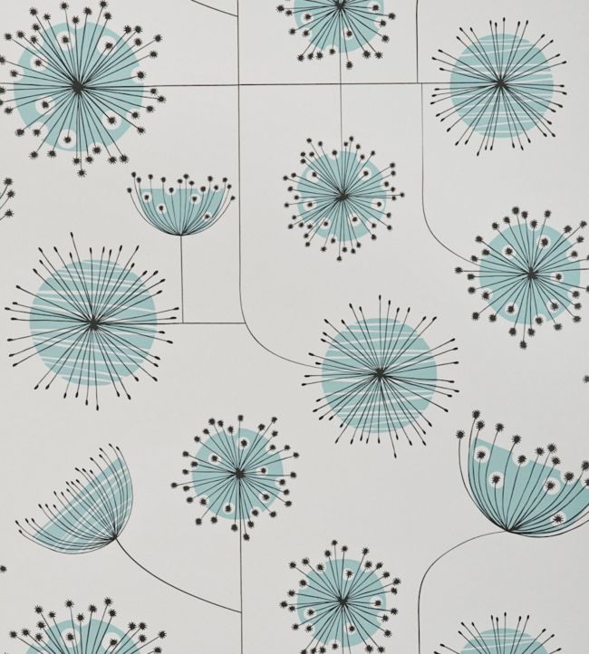 Dandelion Mobile Wallpaper - Teal
