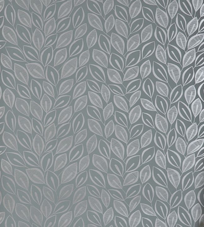 Leaves Wallpaper - Gray