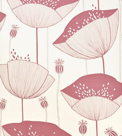 Poppy Wallpaper - Red 