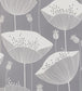 Poppy Wallpaper - Gray 