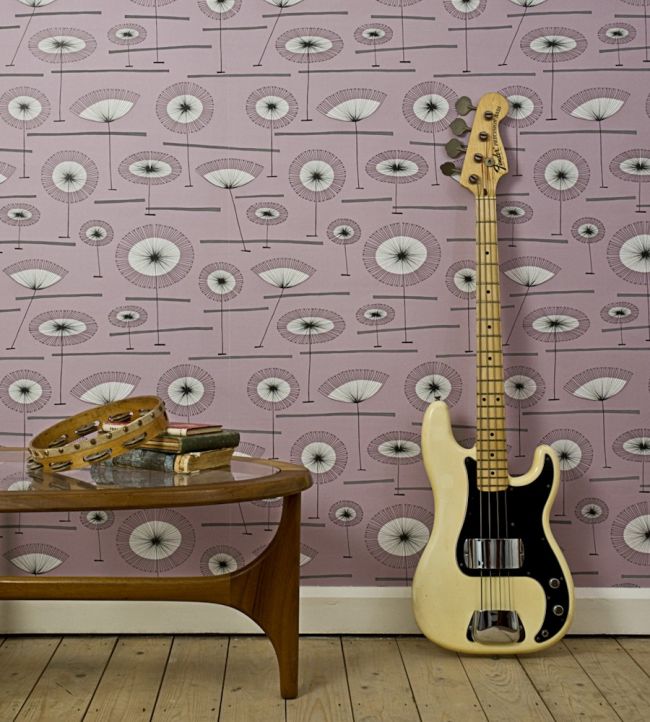 Grasslands Room Wallpaper - Purple