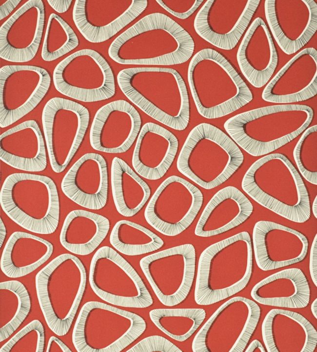 Pebbles Wallpaper - Red