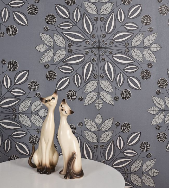 Kaleidoscope Room Wallpaper - Gray