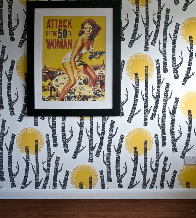 Woods Room Wallpaper - Black