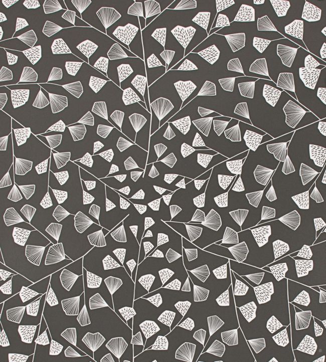 Fern Wallpaper - Black