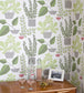 House Plants Room Wallpaper - Green