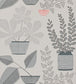 House Plants Wallpaper - White