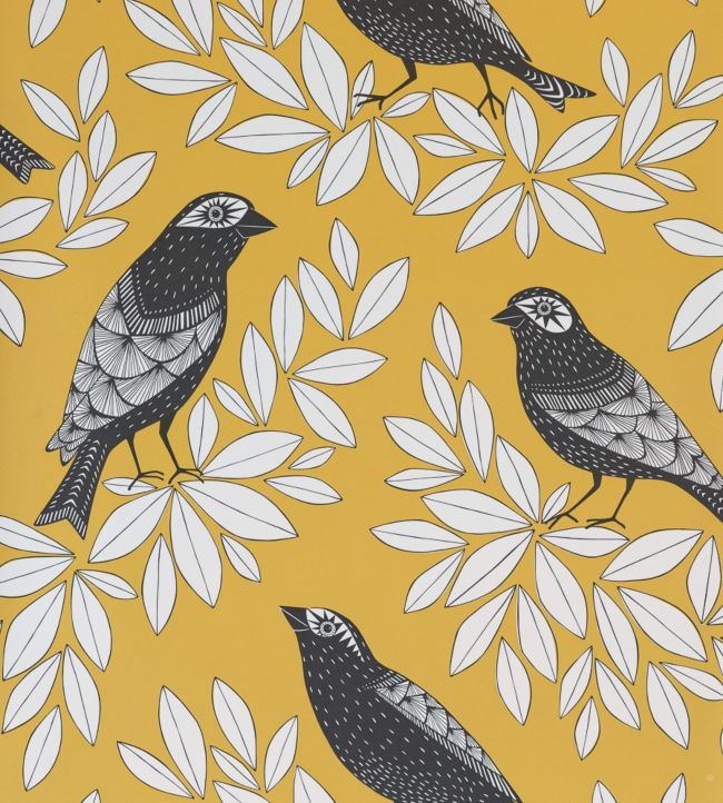 Songbird Wallpaper - Yellow 