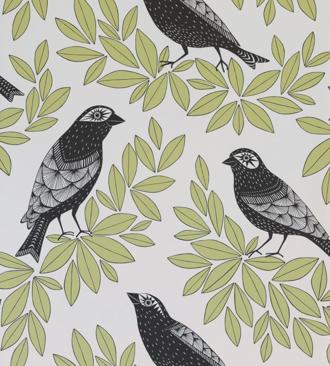 Songbird Wallpaper - Green 
