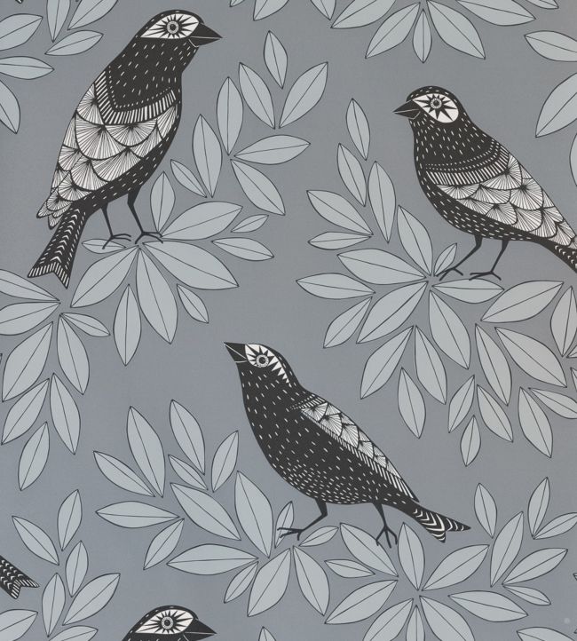 Songbird Wallpaper - Gray
