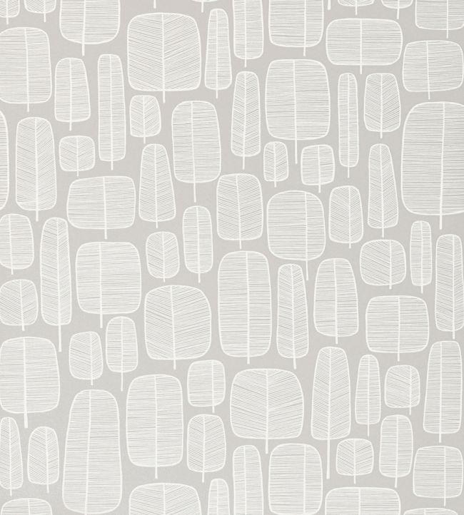 Little Trees Wallpaper - Gray