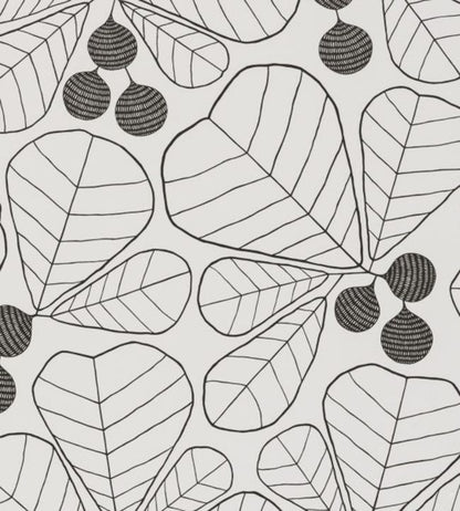 Great Leaf Wallpaper - Gray