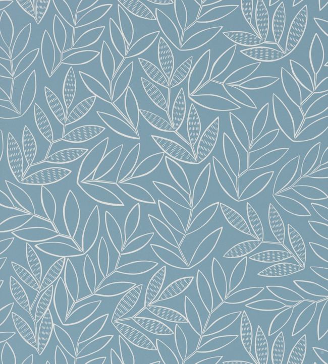 Laurus Wallpaper - Blue