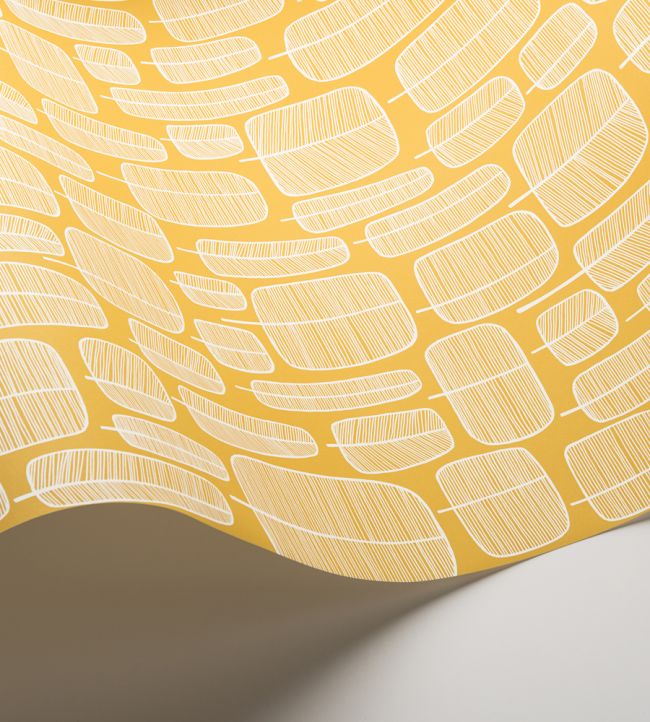 Little Trees Room Wallpaper - Yellow