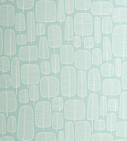 Little Trees Wallpaper - Blue