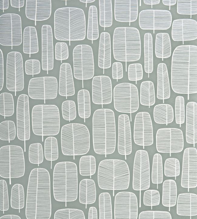 Little Trees Wallpaper - Silver