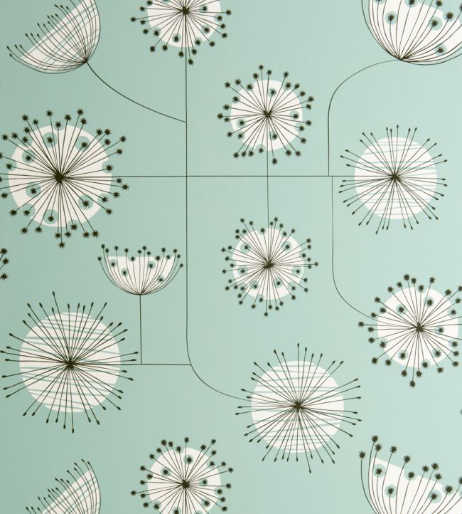 Dandelion Mobile Wallpaper - Teal