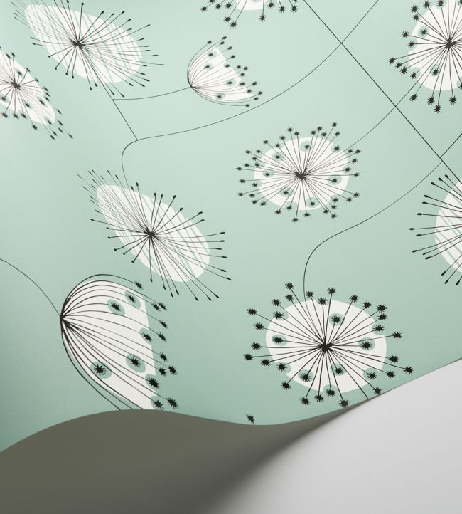 Dandelion Mobile Room Wallpaper - Teal