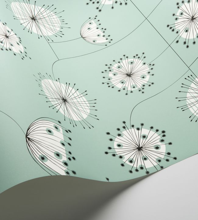Dandelion Mobile Room Wallpaper - Teal
