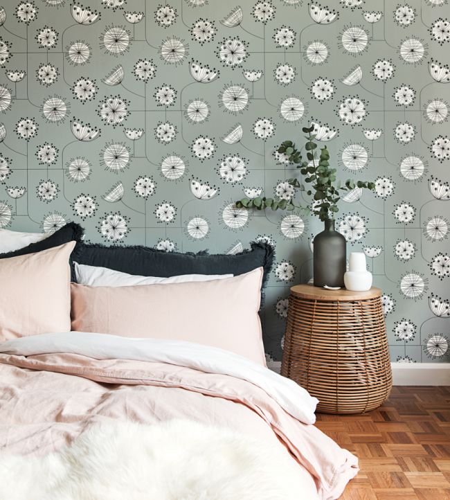 Dandelion Mobile Room Wallpaper 2 - Gray