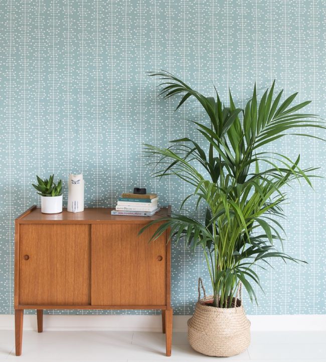 Muscat Small Room Wallpaper - Teal