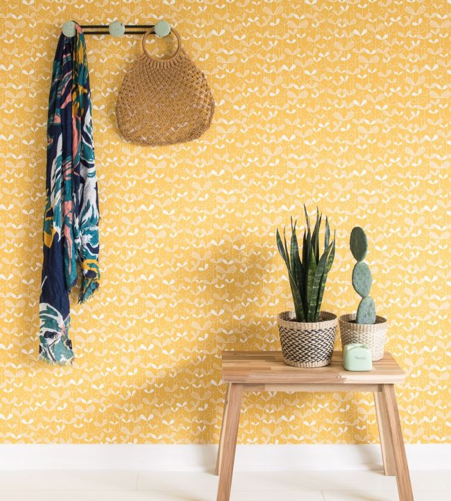 Saplings Room Wallpaper - Sand