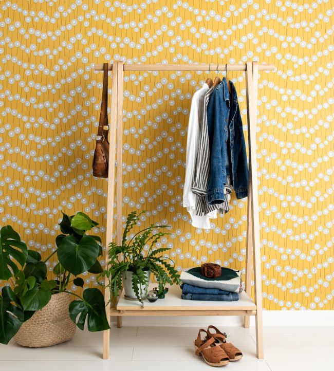 Meadow Room Wallpaper - Orange