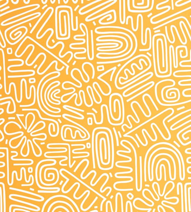 Nazca Wallpaper - Orange 