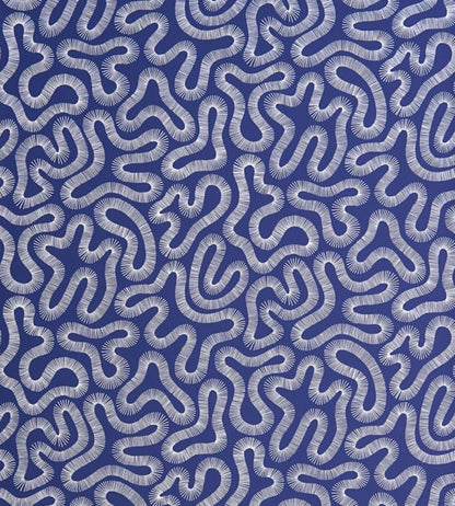 Coral Wallpaper - Blue 