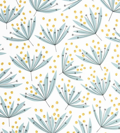 Wildflower Wallpaper - Blue