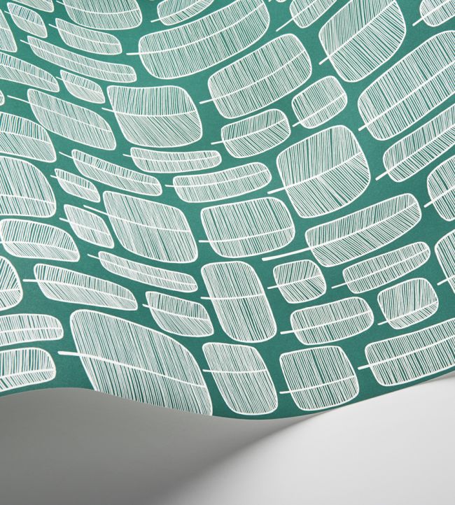 Little Trees Room Wallpaper - Teal