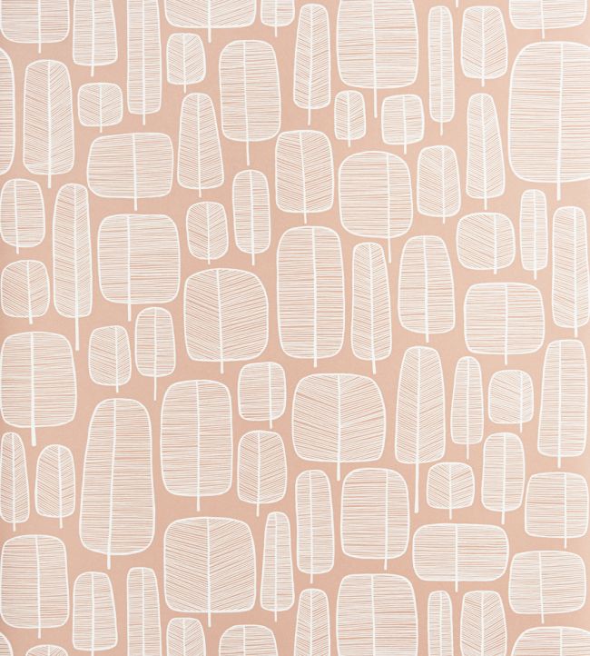 Little Trees Wallpaper - Pink