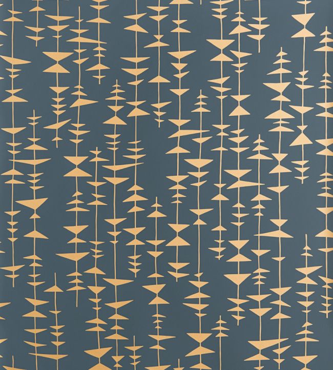 Ditto Metallic Wallpaper - Blue