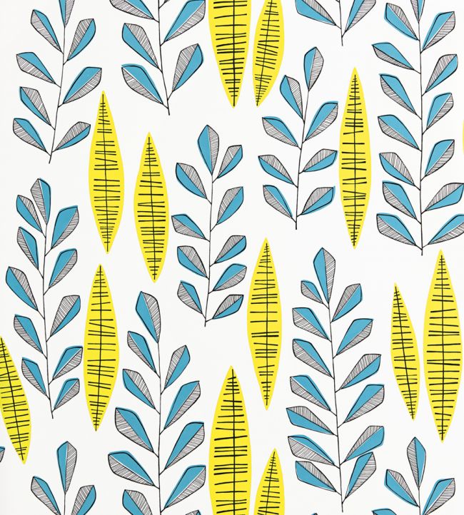 Garden City Wallpaper - Blue