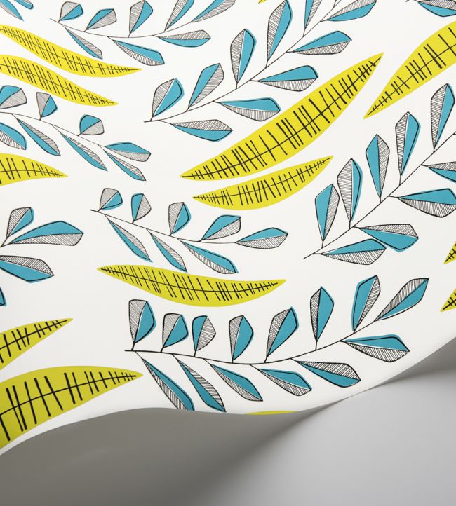 Garden City Room Wallpaper - Blue