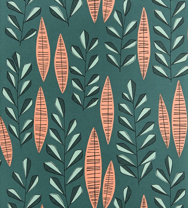 Garden City Wallpaper - Teal