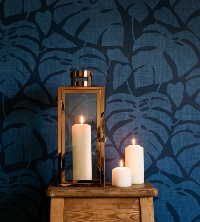 Guatemala Metallic Room Wallpaper 2 - Blue