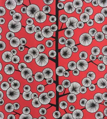 Cotton Tree Wallpaper - Red 