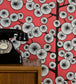 Cotton Tree Room Wallpaper - Red