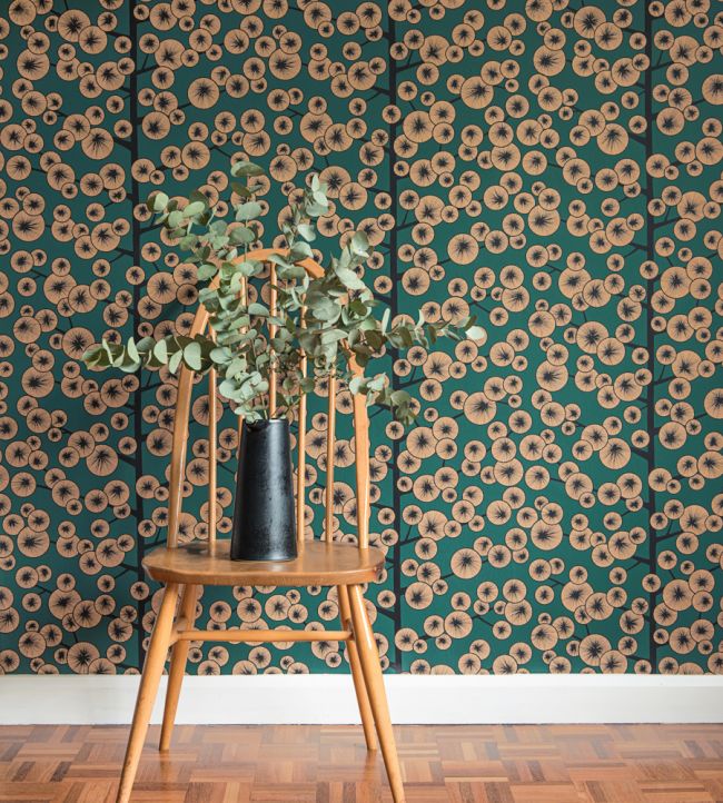 Cotton Tree Metallic Wallpaper – Lionheart Wallpaper