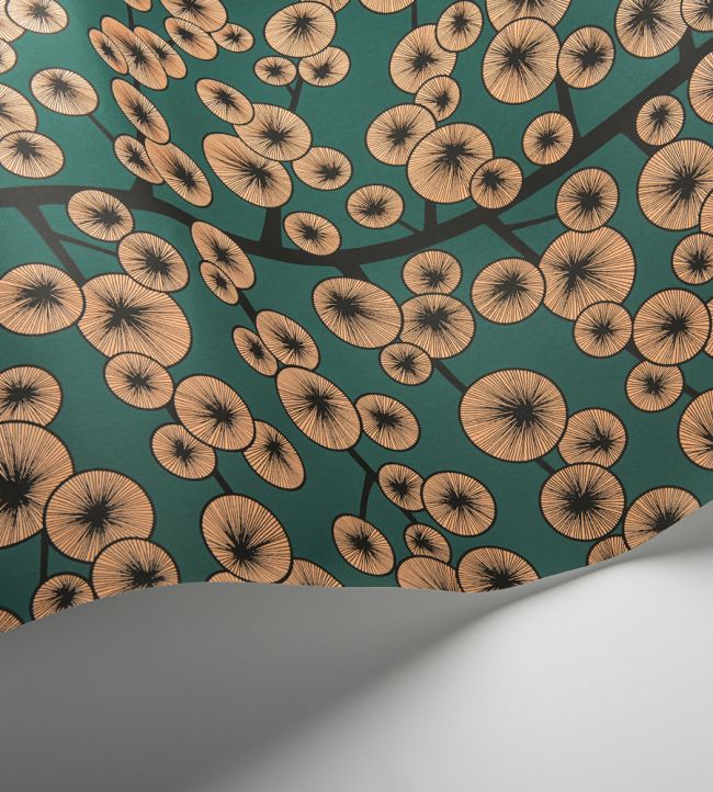 Cotton Tree Room Wallpaper 2 - Green