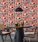 Hey! Manhattan Room Wallpaper - Red