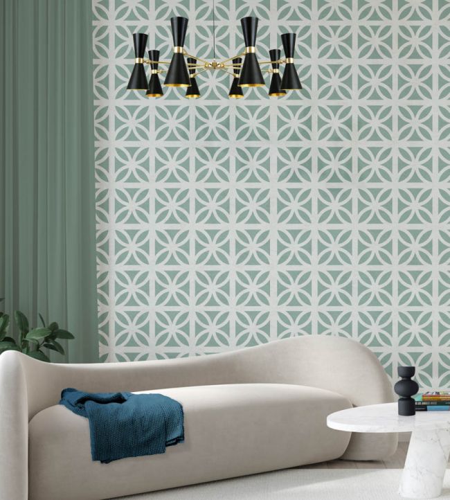 Breeze Room Wallpaper - Teal