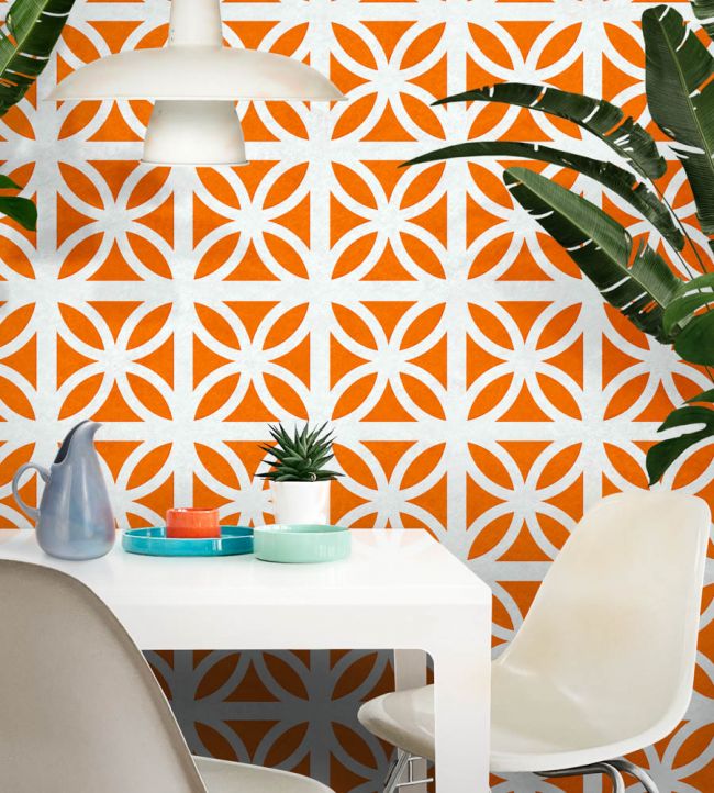 Breeze Room Wallpaper - Orange