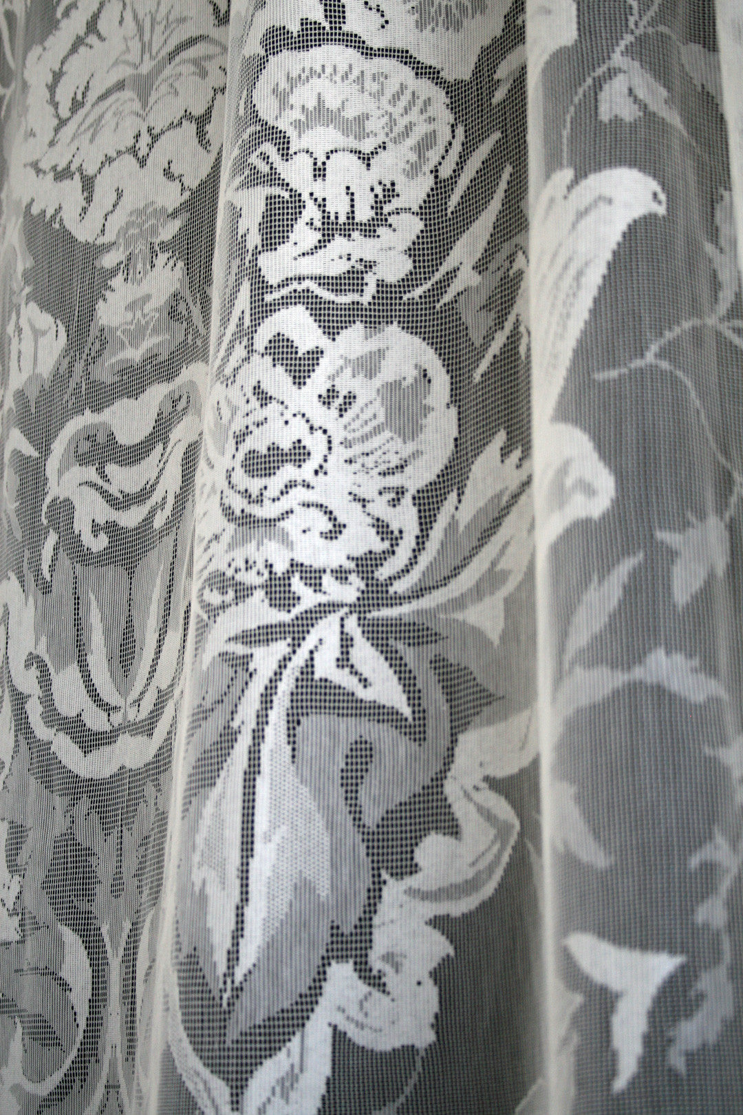 Devil Damask Lace Room Fabric 3 - Gray