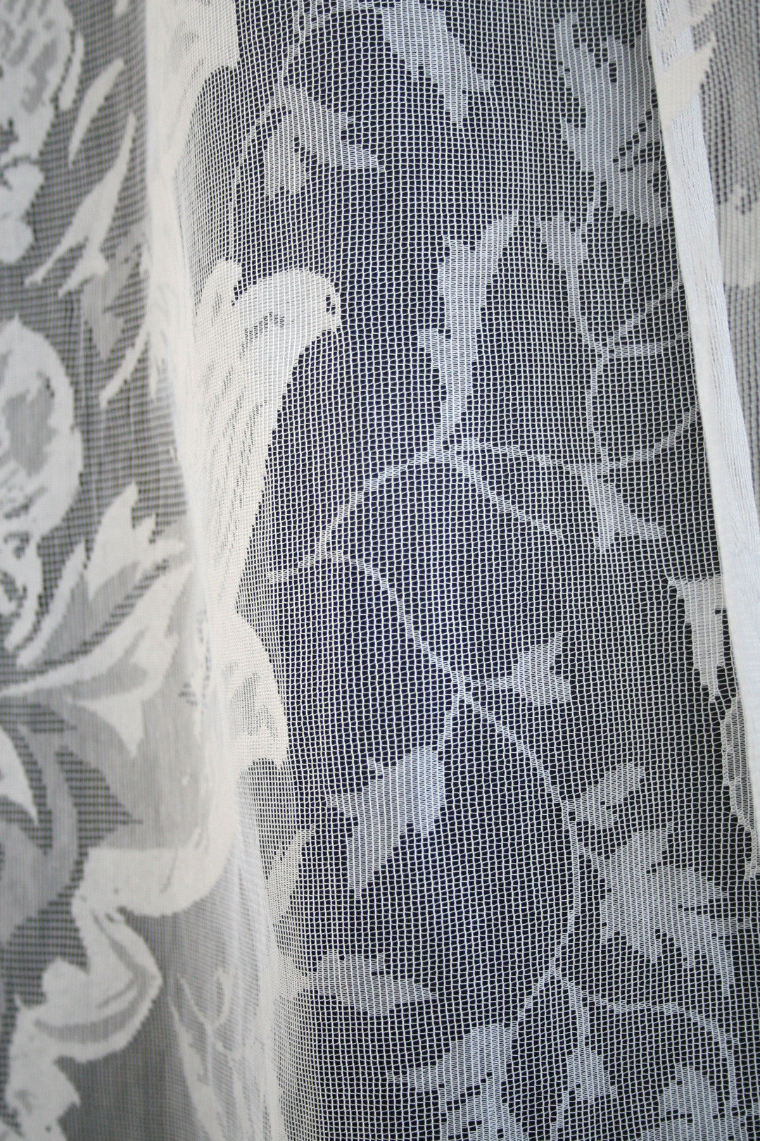 Devil Damask Lace Room Fabric 4 - Gray