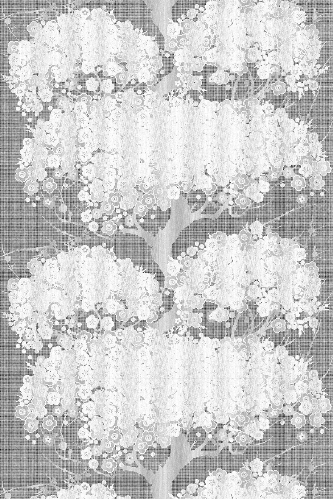 Summer Bloom Lace Fabric - Gray