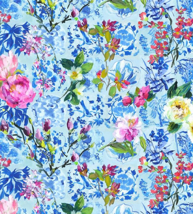 Majolica Wallpaper - Cornflower - PDG1028/01 - Designers Guild